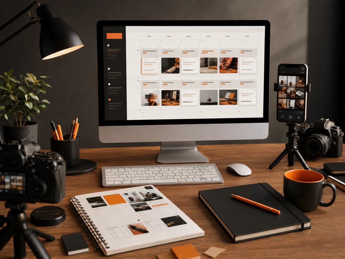 Website development workspace